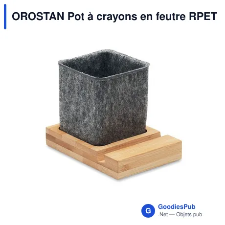 OROSTAN Pot à crayons en feutre RPET