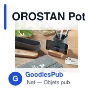 OROSTAN Pot à crayons en feutre RPET - Miniature 3