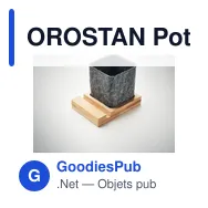 OROSTAN Pot à crayons en feutre RPET - Miniature 5