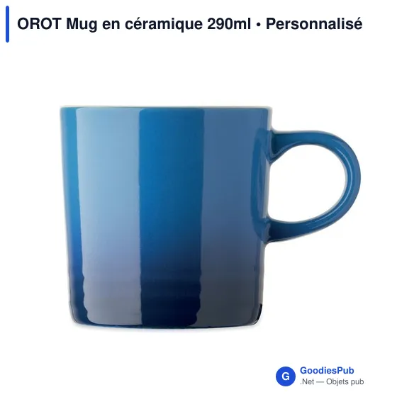 Mug en céramique personnalisable 290ml avec logo - OROT - Image 2