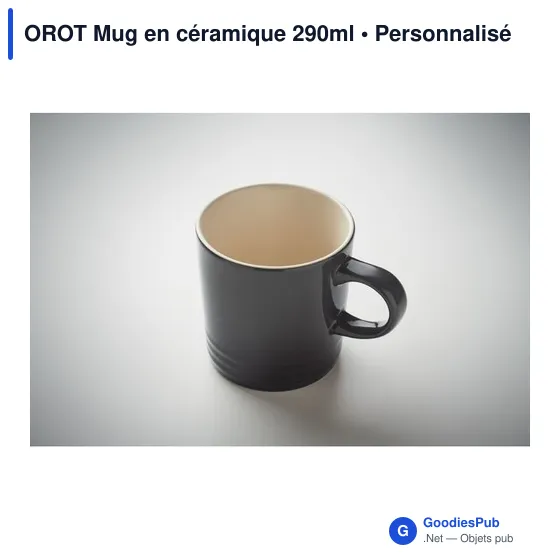Mug en céramique personnalisable 290ml avec logo - OROT - Image 11