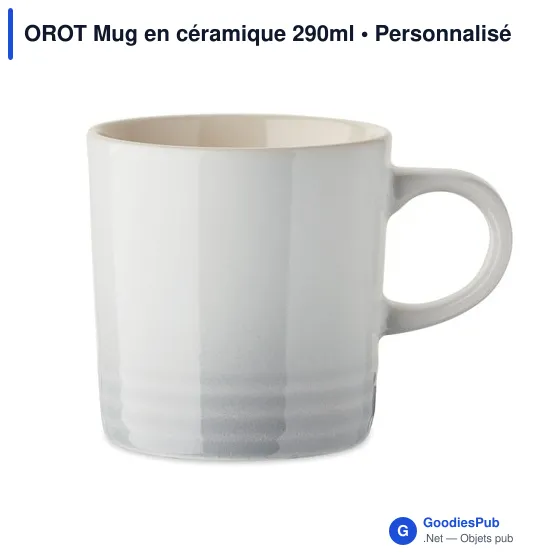 Mug en céramique personnalisable 290ml avec logo - OROT - Image 12