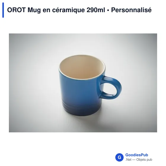 Mug en céramique personnalisable 290ml avec logo - OROT - Image 3