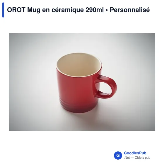 Mug en céramique personnalisable 290ml avec logo - OROT - Image 6