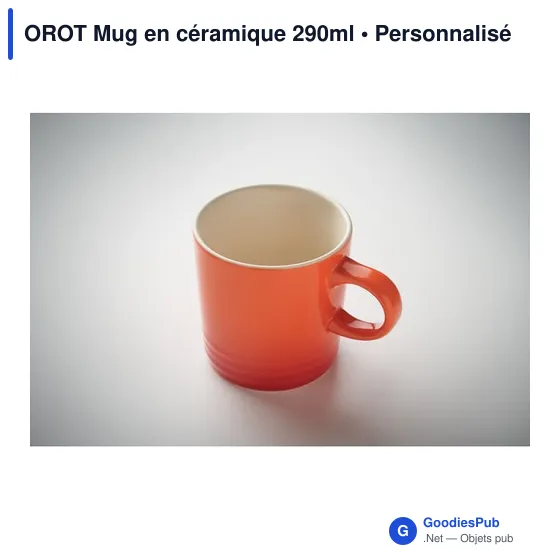 Mug en céramique personnalisable 290ml avec logo - OROT - Image 8