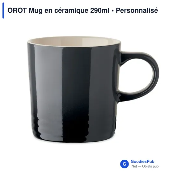 Mug en céramique personnalisable 290ml avec logo - OROT - Image 9