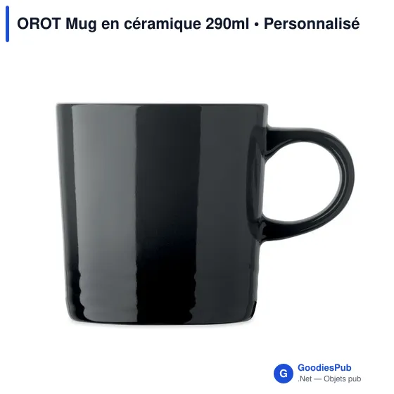 Mug en céramique personnalisable 290ml avec logo - OROT - Image 10