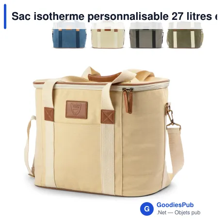 Sac isotherme personnalisable 27 litres en toile avec logo - Orrefors Hunting