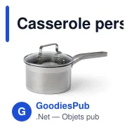 Casserole personnalisable en acier inoxydable 1,5 L avec logo - Orrefors Jernverk - Miniature 2