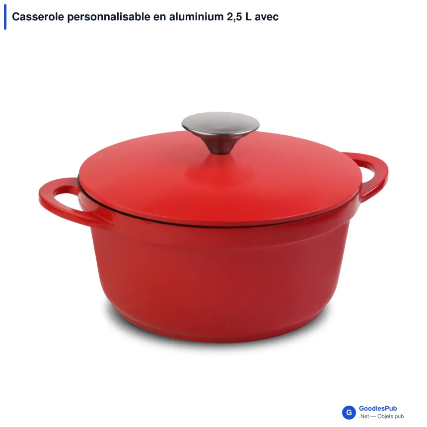 Casserole personnalisable en aluminium 2,5 L avec logo - Orrefors Jernverk - Image 2