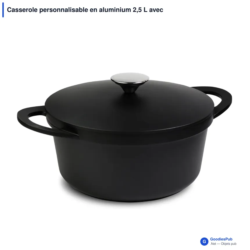 Casserole personnalisable en aluminium 2,5 L avec logo - Orrefors Jernverk - Image 3