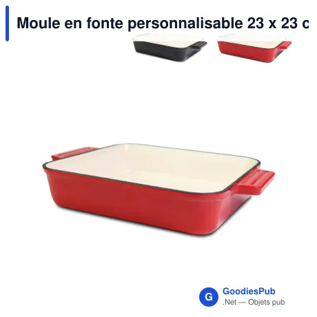 Moule en fonte personnalisable 23 x 23 cm avec logo - Orrefors Jernverk