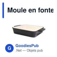 Moule en fonte personnalisable 23 x 23 cm avec logo - Orrefors Jernverk - Miniature 3