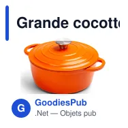 Grande cocotte en fonte émaillée personnalisable 5 L avec logo - Orrefors Jernverk - Miniature 5