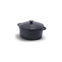 Variante Gris - Grande cocotte en fonte émaillée personnalisable 5 L avec logo - Orrefors Jernverk