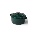Variante Vert - Grande cocotte en fonte émaillée personnalisable 5 L avec logo - Orrefors Jernverk