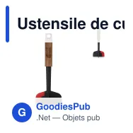 Ustensile de cuisine polyvalent personnalisable en acacia avec logo - Orrefors Jernverk - Miniature 1