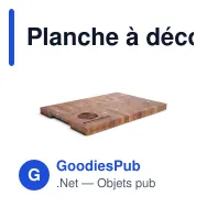 Planche à découper personnalisable en bois d'acacia avec logo - Orrefors Jernverk - Miniature 1
