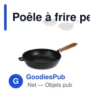 Poêle à frire personnalisable en fonte 26,5 cm avec logo - Orrefors Jernverk - Miniature 1