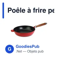 Poêle à frire personnalisable en fonte 26,5 cm avec logo - Orrefors Jernverk - Miniature 3