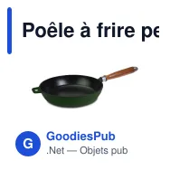 Poêle à frire personnalisable en fonte 26,5 cm avec logo - Orrefors Jernverk - Miniature 4