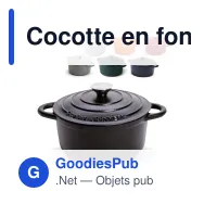 Cocotte en fonte émaillée personnalisable 2,8 L avec logo - Orrefors Jernverk - Miniature 1