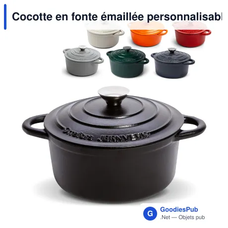 Cocotte en fonte émaillée personnalisable 2,8 L avec logo - Orrefors Jernverk
