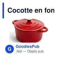 Cocotte en fonte émaillée personnalisable 2,8 L avec logo - Orrefors Jernverk - Miniature 2