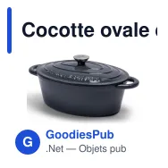 Cocotte ovale en fonte émaillée personnalisable 3,5 L avec logo - Orrefors Jernverk - Miniature 2
