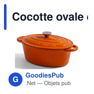 Cocotte ovale en fonte émaillée personnalisable 3,5 L avec logo - Orrefors Jernverk - Miniature 3