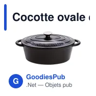 Cocotte ovale en fonte émaillée personnalisable 3,5 L avec logo - Orrefors Jernverk - Miniature 6