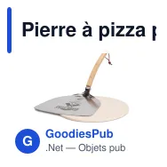 Pierre à pizza personnalisable avec pelle en chêne avec logo - Orrefors Hunting - Miniature 1