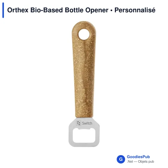 Décapsuleur personnalisable en acier inoxydable avec logo - Orthex - Image 1