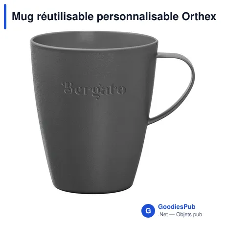 Mug réutilisable personnalisable Orthex Bio-Based 300 ml avec logo