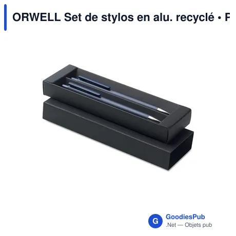 ORWELL Set de stylos en alu. recyclé