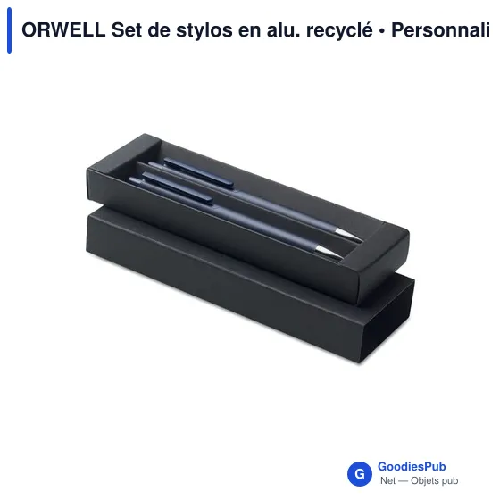 ORWELL Set de stylos en alu. recyclé - Image 1