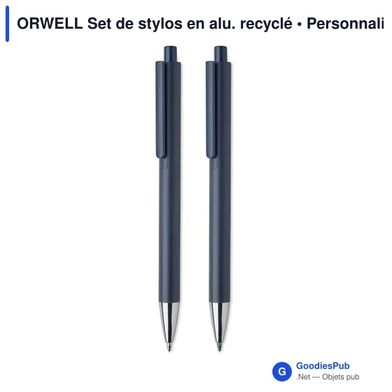 ORWELL Set de stylos en alu. recyclé - Image 2