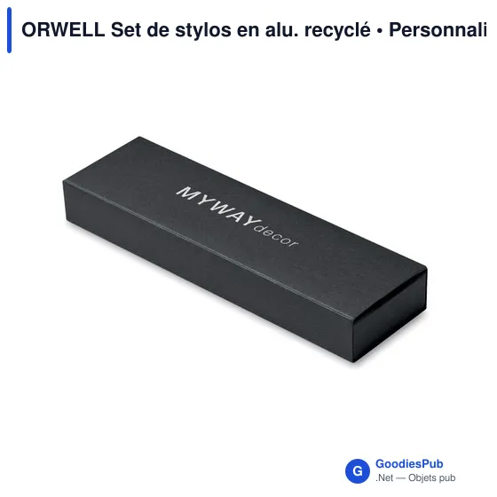 ORWELL Set de stylos en alu. recyclé - Image 12