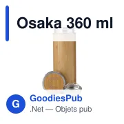 Bouteille isotherme personnalisable Osaka 360 ml avec logo - Miniature 1