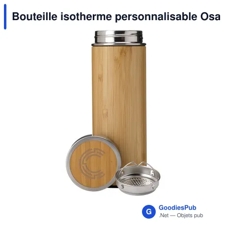 Bouteille isotherme personnalisable Osaka 360 ml avec logo