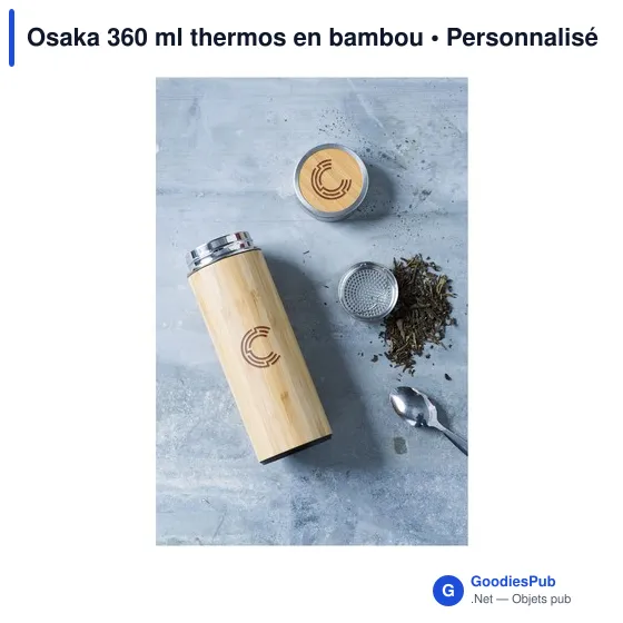 Bouteille isotherme personnalisable Osaka 360 ml avec logo - Image 3