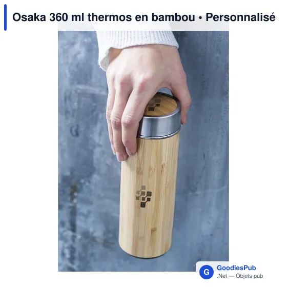 Bouteille isotherme personnalisable Osaka 360 ml avec logo - Image 4