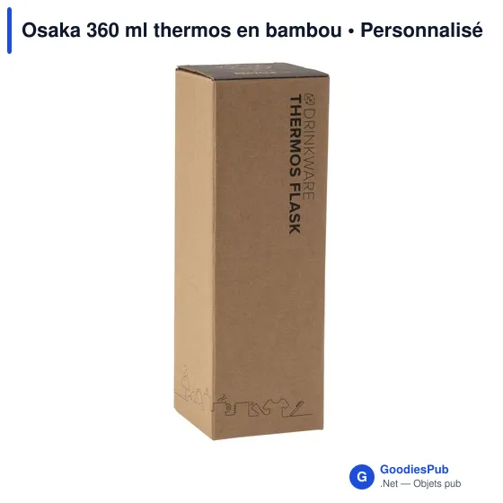 Bouteille isotherme personnalisable Osaka 360 ml avec logo - Image 5