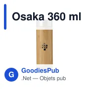 Bouteille isotherme personnalisable Osaka 360 ml avec logo - Miniature 7