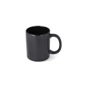 Variante Noir - Mug personnalisable en grès vernis mat et brillant 350 ml avec logo - Oslo