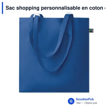 Sac shopping personnalisable en coton équitable avec logo - OSOLE+ COLOUR