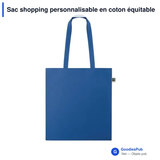 Sac shopping personnalisable en coton équitable avec logo - OSOLE+ COLOUR - Image 2