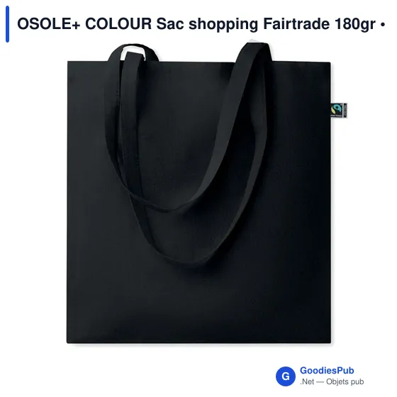 Sac shopping personnalisable en coton équitable avec logo - OSOLE+ COLOUR - Image 5