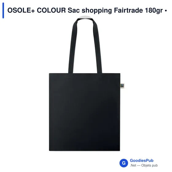 Sac shopping personnalisable en coton équitable avec logo - OSOLE+ COLOUR - Image 6