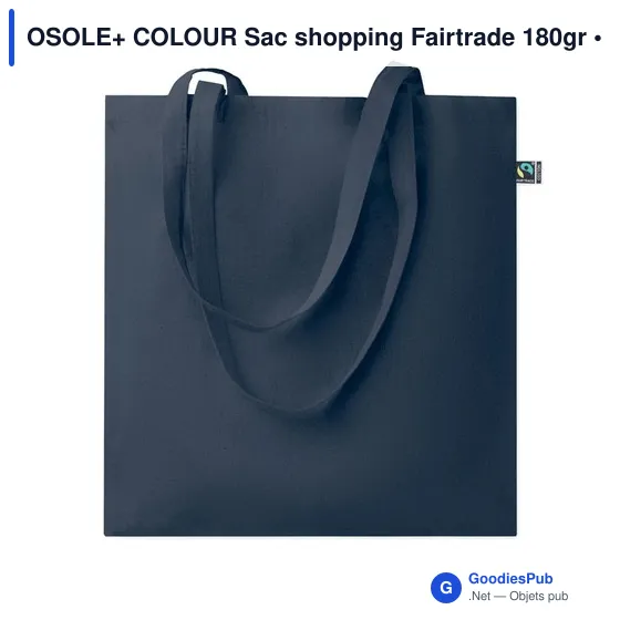 Sac shopping personnalisable en coton équitable avec logo - OSOLE+ COLOUR - Image 9